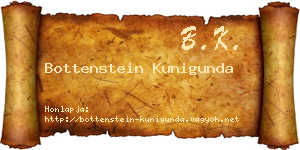 Bottenstein Kunigunda névjegykártya