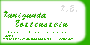 kunigunda bottenstein business card